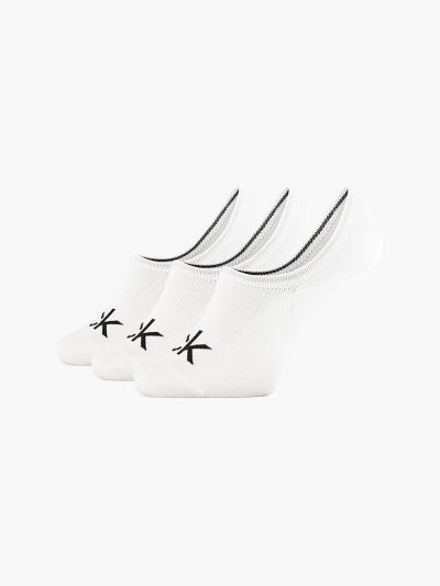 Calvin Klein Táskák & Kiegészítők HU741378 | Calvin Klein Logo Invisible Férfi Zokni Fehér